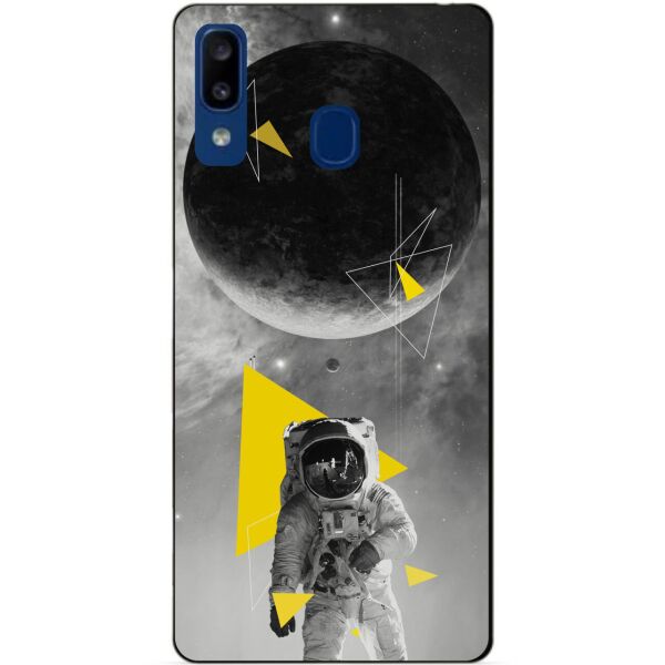 

Бампер силиконовый чехол Candy для Samsung A20 2019 Galaxy A205f с рисунком Астронавт