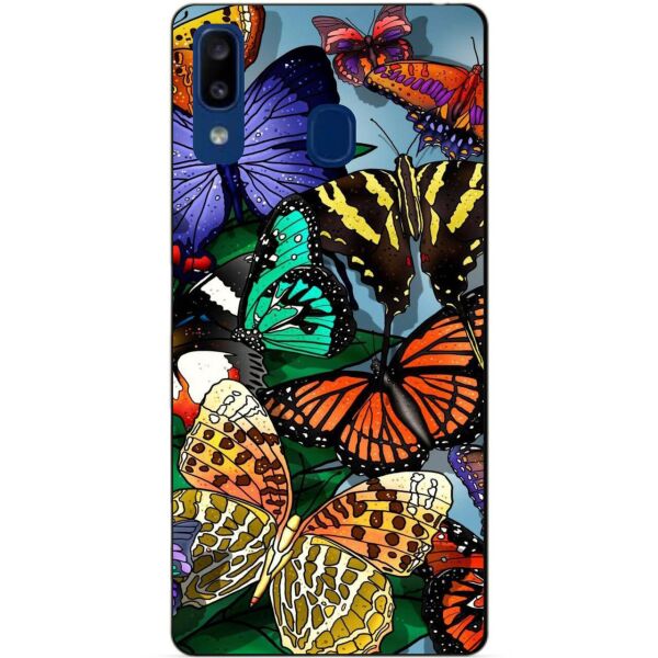 

Бампер силиконовый чехол Candy для Samsung A20 2019 Galaxy A205f с рисунком Бабочки