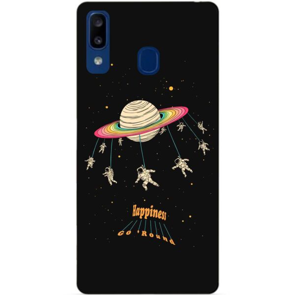 

Бампер силиконовый чехол Candy для Samsung A20 2019 Galaxy A205f с рисунком Карусель