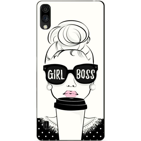 

Силиконовый чехол бампер Candy для ZTE Blade A5 2020 с рисунком Girl Boss