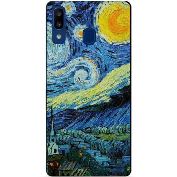 

Бампер силиконовый чехол Candy для Samsung A20 2019 Galaxy A205f с рисунком Лунная Ночь