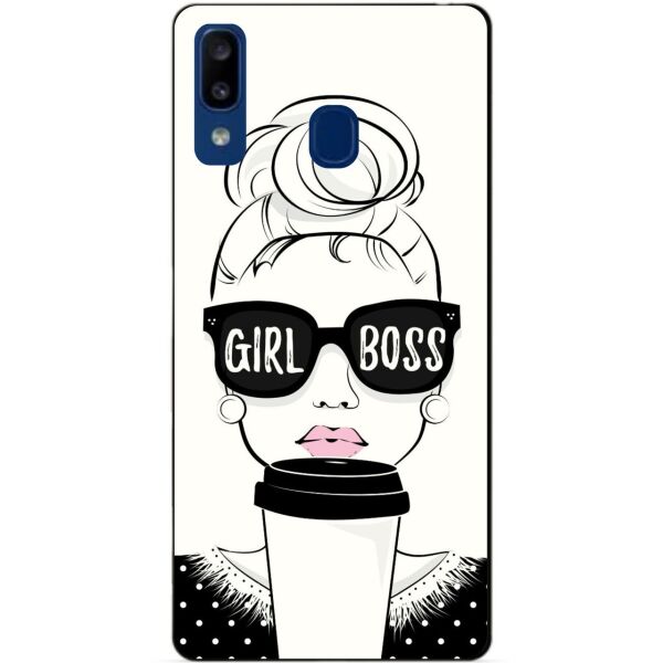 

Силиконовый чехол Candy для Samsung A20 2019 Galaxy A205f Girl Boss