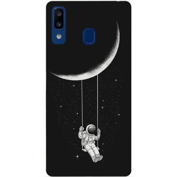 

Бампер силиконовый чехол Candy для Samsung A20 2019 Galaxy A205f с рисунком Лунные качели