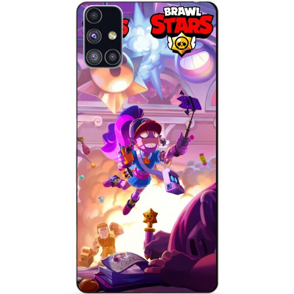 

Силиконовый бампер чехол Candy для Samsung M51 Парк старр Эмз Бравл Старс