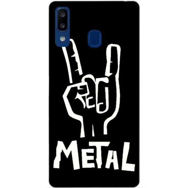

Силиконовый чехол Candy для Samsung A20 2019 Galaxy A205f с рисунком Metal