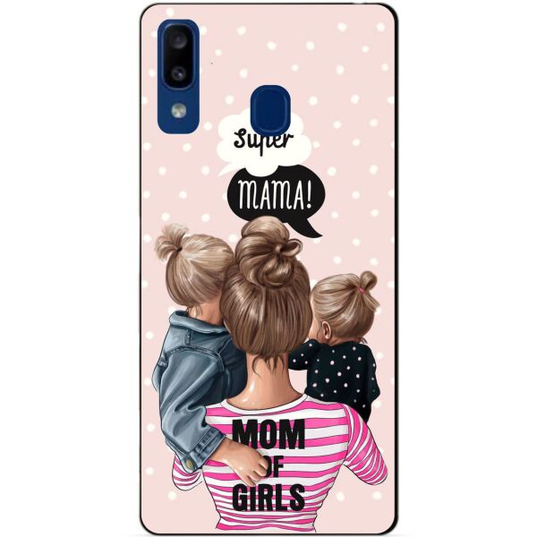 

Силиконовый чехол Candy для Samsung A20 2019 Galaxy A205f с рисунком Mom of girls