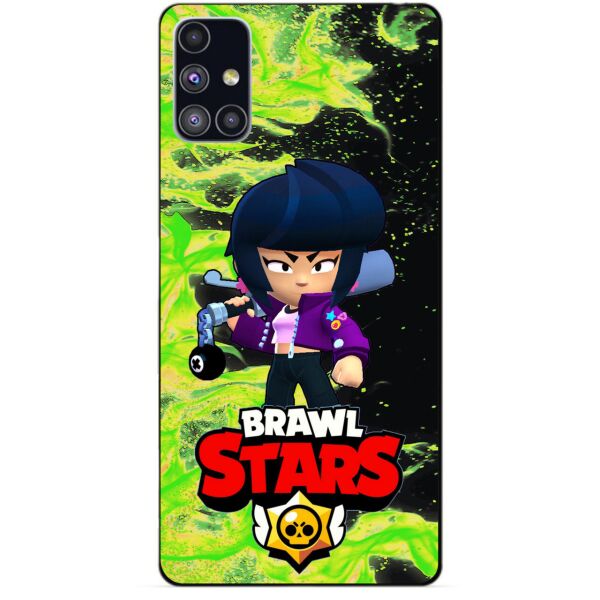 

Силиконовый бампер чехол Candy для Samsung M51 с Героем Brawl Stars Биби