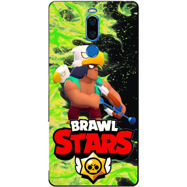 

Силиконовый бампер чехол Candy для Meizu X8 с Героем Brawl Stars Бо