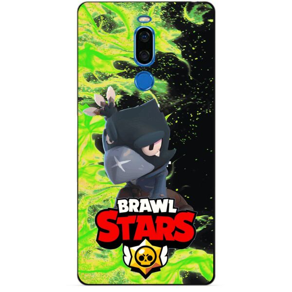

Силиконовый бампер чехол Candy для Meizu X8 с Героем Brawl Stars Ворон