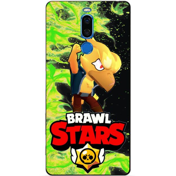 

Силиконовый бампер чехол Candy для Meizu X8 с Героем Brawl Stars Ворон Феникс