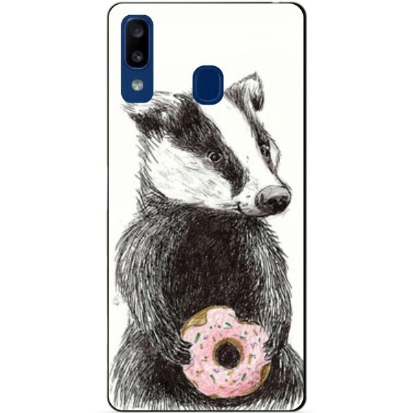 

Силиконовый чехол Candy для Samsung A20 2019 Galaxy A205f с рисунком Барсук