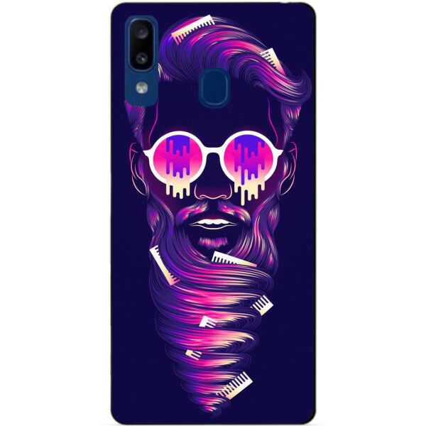 

Силиконовый чехол Candy для Samsung A20 2019 Galaxy A205f с рисунком Бородач