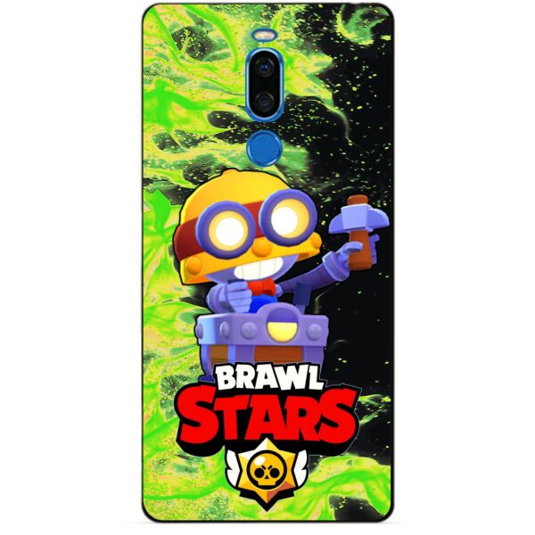 

Силиконовый бампер чехол Candy для Meizu X8 с Героем Brawl Stars Карл