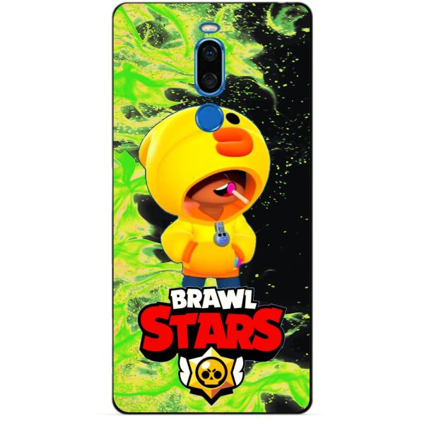 

Силиконовый бампер чехол Candy для Meizu X8 с Героем Brawl Stars Леон утка