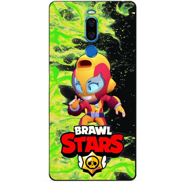 

Силиконовый бампер чехол Candy для Meizu X8 с Героем Brawl Stars Макс