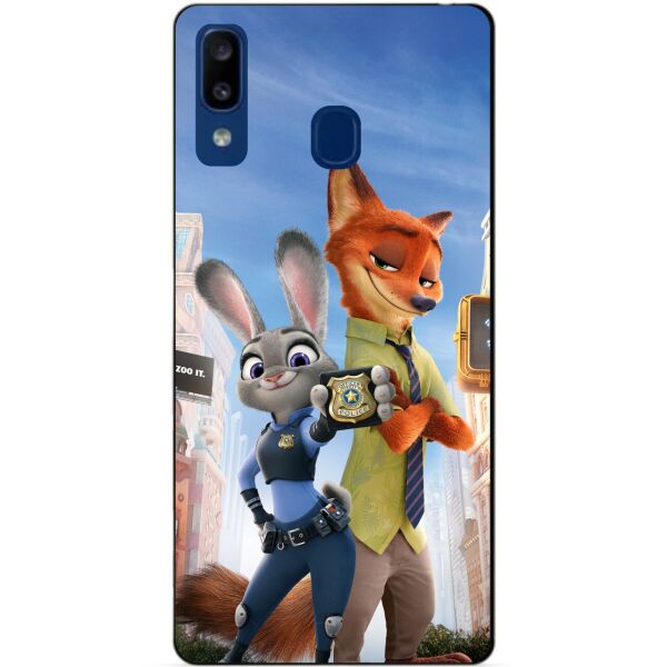 

Силиконовый чехол Candy для Samsung A20 2019 Galaxy A205f с рисунком Зверополис