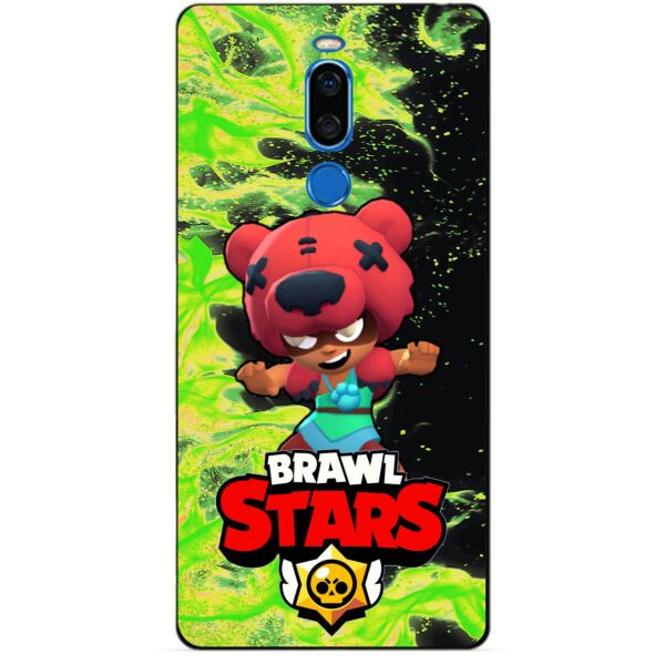 

Силиконовый бампер чехол Candy для Meizu X8 с Героем Brawl Stars Нита