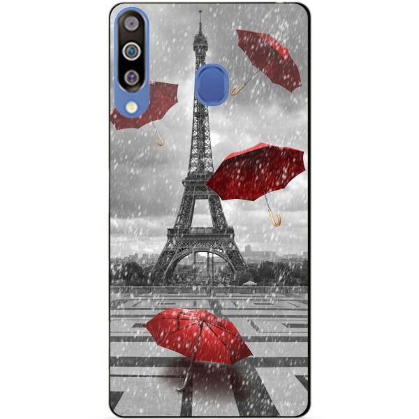 

Бампер силиконовый чехол Candy для Samsung A20s 2019 Galaxy A207f с рисунком Дождь в Париже