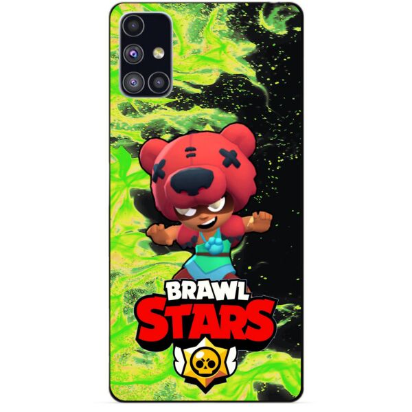 

Силиконовый бампер чехол Candy для Samsung M51 с Героем Brawl Stars Нита