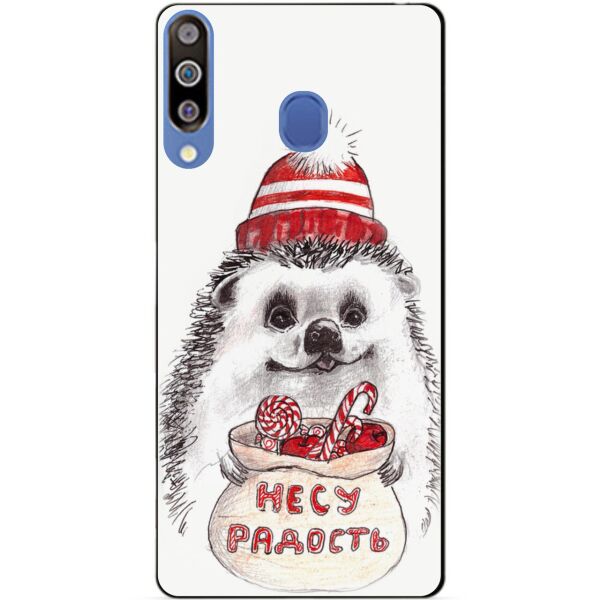

Бампер силиконовый чехол Candy для Samsung A20s 2019 Galaxy A207f с рисунком Ежик