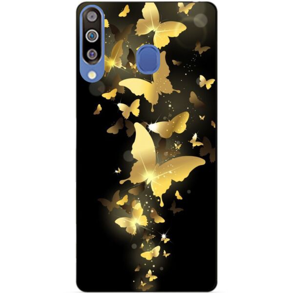 

Бампер силиконовый чехол Candy для Samsung A20s 2019 Galaxy A207f с рисунком Золотые Бабочки