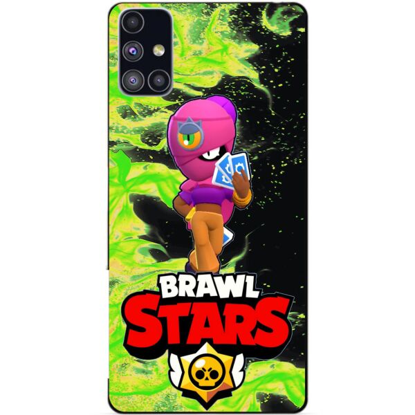 

Силиконовый бампер чехол Candy для Samsung M51 с Героем Brawl Stars Тара