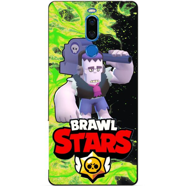

Силиконовый бампер чехол Candy для Meizu X8 с Героем Brawl Stars Фрэнк