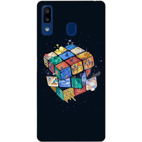 

Силиконовый чехол Candy для Samsung A20 2019 Galaxy A205f с рисунком Кубик Рубика