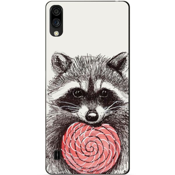 

Силиконовый чехол бампер Candy для ZTE Blade A5 2020 с рисунком Енот