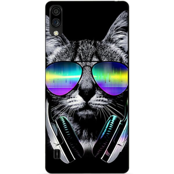 

Силиконовый чехол бампер Candy для ZTE Blade A5 2020 с рисунком Кот в очках