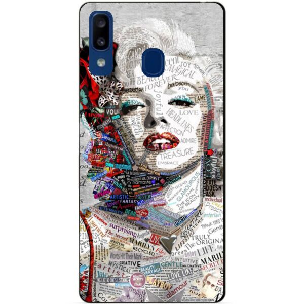 

Силиконовый чехол Candy для Samsung A20 2019 Galaxy A205f с рисунком Монро