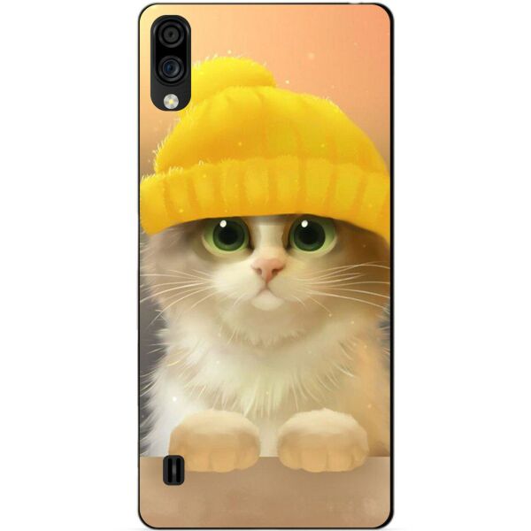 

Силиконовый чехол бампер Candy для ZTE Blade A5 2020 с рисунком Котик в шапке