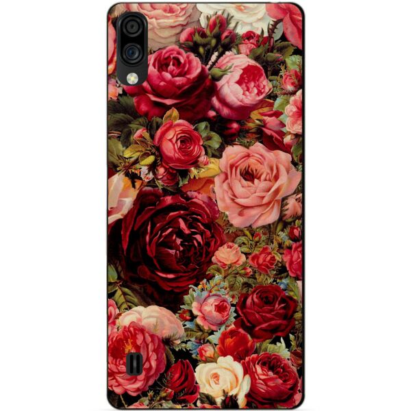 

Силиконовый чехол бампер Candy для ZTE Blade A5 2020 с рисунком Красные пионы