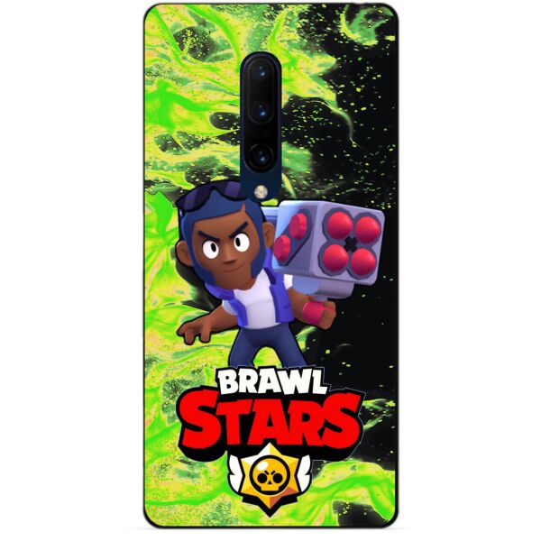 

Силиконовый бампер чехол Candy для OnePlus 7 Pro с Героем Brawl Stars Брок