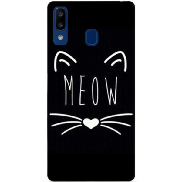 

Силиконовый чехол Candy для Samsung A20 2019 Galaxy A205f с рисунком Мяу