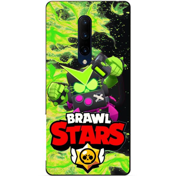 

Силиконовый бампер чехол Candy для OnePlus 7 Pro с Героем Brawl Stars Вирус Бит
