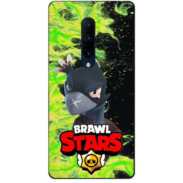 

Силиконовый бампер чехол Candy для OnePlus 7 Pro с Героем Brawl Stars Ворон