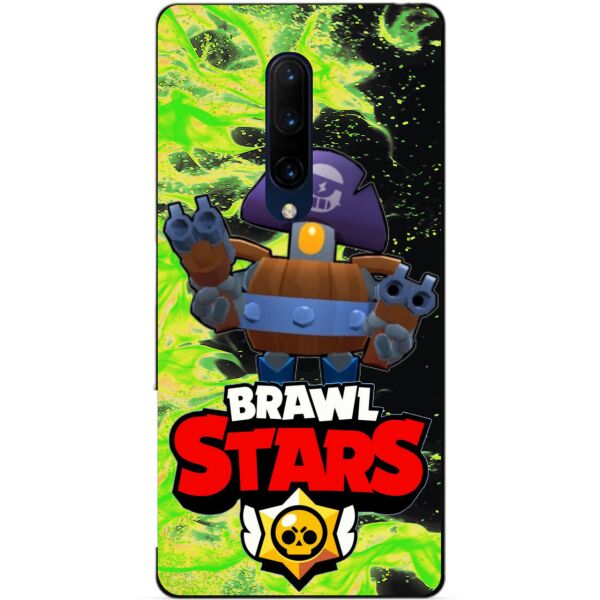 

Силиконовый бампер чехол Candy для OnePlus 7 Pro с Героем Brawl Stars Деррил