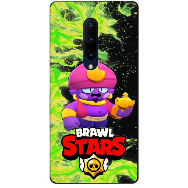 

Силиконовый бампер чехол Candy для OnePlus 7 Pro с Героем Brawl Stars Джин