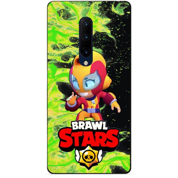 

Силиконовый бампер чехол Candy для OnePlus 7 Pro с Героем Brawl Stars Макс