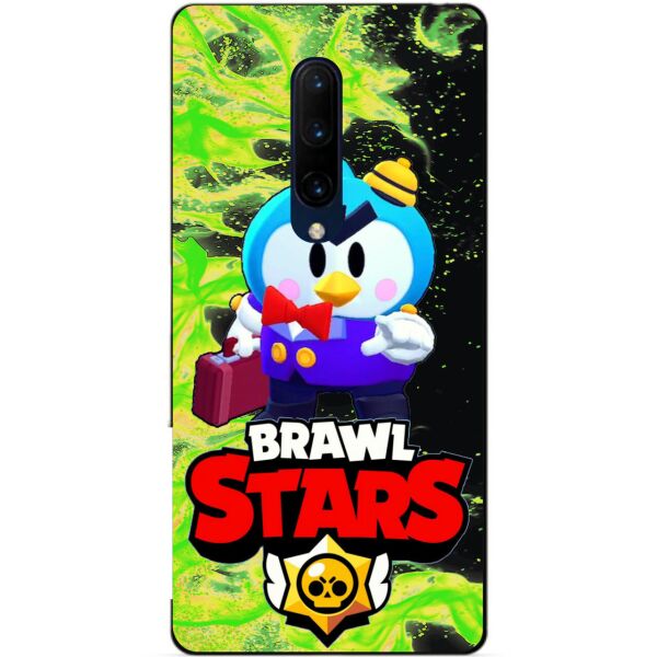 

Силиконовый бампер чехол Candy для OnePlus 7 Pro с Героем Brawl Stars Мистер П.