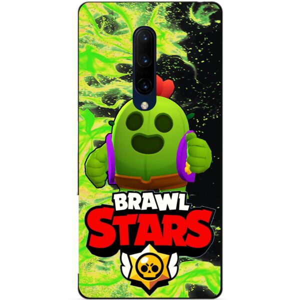 

Силиконовый бампер чехол Candy для OnePlus 7 Pro с Героем Brawl Stars Спайк