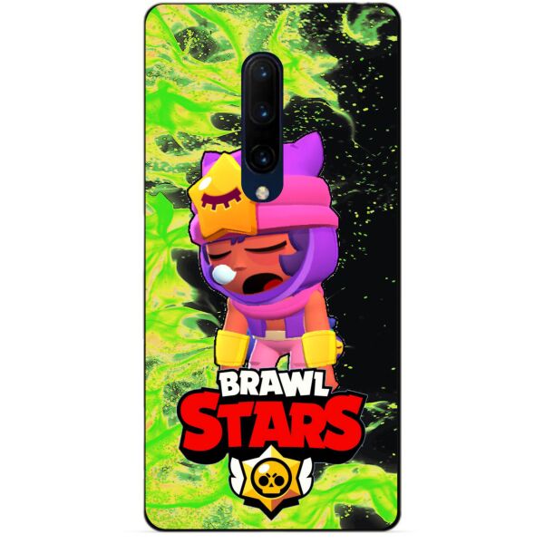 

Силиконовый бампер чехол Candy для OnePlus 7 Pro с Героем Brawl Stars Сэнди