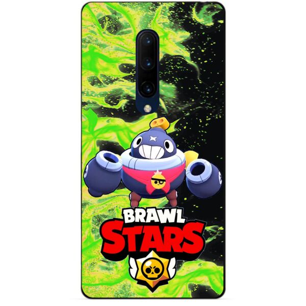 

Силиконовый бампер чехол Candy для OnePlus 7 Pro с Героем Brawl Stars Тик