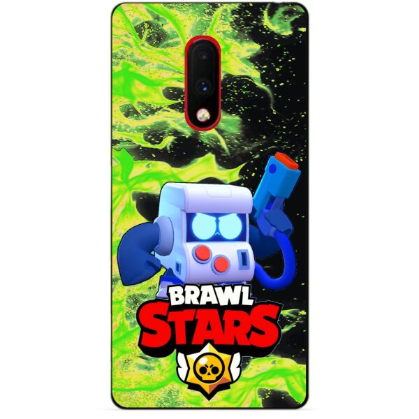 

Силиконовый бампер чехол Candy для OnePlus 7 с Героем Brawl Stars 8-Бит