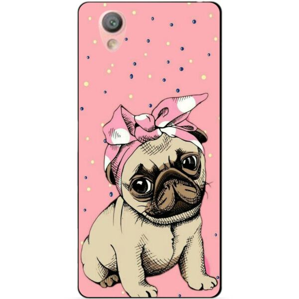 

Силиконовый бампер чехол Candy для Sony L1 G3312 с рисунком Мопс в косынке