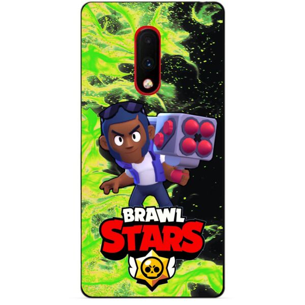 

Силиконовый бампер чехол Candy для OnePlus 7 с Героем Brawl Stars Брок