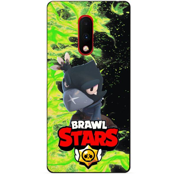 

Силиконовый бампер чехол Candy для OnePlus 7 с Героем Brawl Stars Ворон
