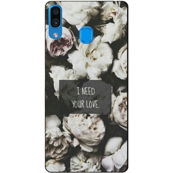 

Бампер силиконовый чехол Candy для Samsung A30 2019 Galaxy A305f с рисунком Love
