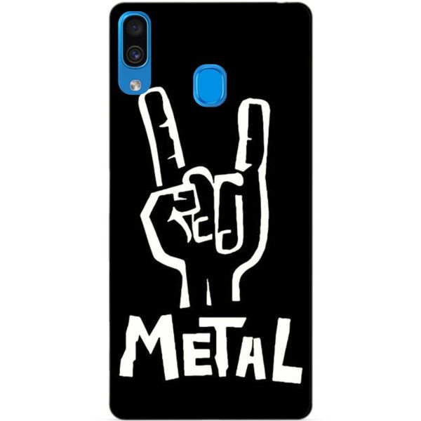 

Бампер силиконовый чехол Candy для Samsung A30 2019 Galaxy A305f с рисунком Metal